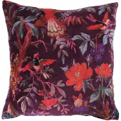Mars & More Linen & More- Paradise kussen donker berry- 60x60cm