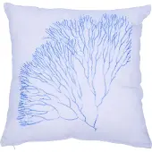 Mars & More Coral kussen blauw wit 45x45cm