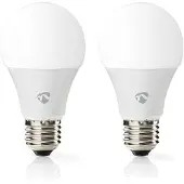 Nedis Smart lamp E27 | Peer A60 | Mat | 2700-6500K | WiFi (Tuya) | 9W | 2 stuks