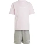 Adidas Trainingspak grijs gemêleerd / rosa / wit