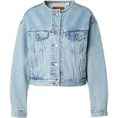 Levi's Tussenjas 'Collarless Shrunken '90s Trucker Jacket' blauw denim