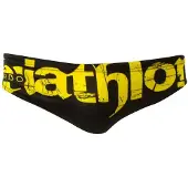 Turbo Triathlon Basic Swimming Brief Geel,Zwart 5XL Man