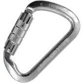Kong Italy Grote Karabijnhaak Met Draaisluiting Zilver