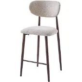 DS4U - Sumi barkruk 65 cm beige - walnoot poot