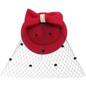 Banned - Judy Hat Hoed - Rood