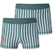 Schiesser Zwembroek ' Aqua Kids ' groen / wit