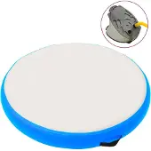 vidaXL Opblaasbare gymnastiekmat met pomp, 100x100x20 cm, PVC, blauw
