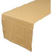 Linen&More Tafelloper Pinstripe Geel 50 X 140 Cm