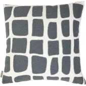Mars & More Doby chenille jaquard kussen donkergrijs 45x45cm