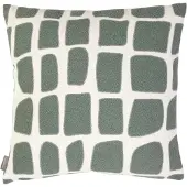 Mars & More Doby chenille jaquard kussen thijm groen 45x45cm