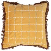 Mars & More Kussen Sulawesi mosterd geel 45x45cm