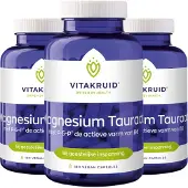 Vitakruid 3x Magnesium Tauraat met P-5-P (180 capsules)