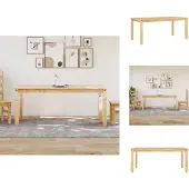 vidaXL Eettafel Corona 180x90x75 cm massief grenenhout