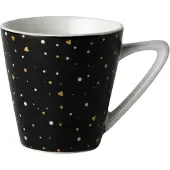 Dutch rose espresso zwart glitter - set van 4