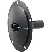 Rotor Track30 crankstel met Aldhu ster Zwart