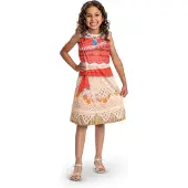 Disguise DISNEY - MOANA, kostuum Moana/Vaiana Basic, Maat S (5 - 6 jaar), Meisjes