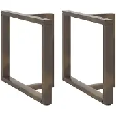 vidaXL Eettafelpoten 2 st T-vormig 90x35x(72-73) cm staal naturel