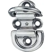 WICHARD Double Folding Pad Eye Chain Ring Zilver 10 mm
