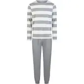 Phil&Co. Pyjama lang grijs / wit