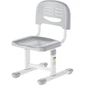 En.casa Kinderstoel Sauda bureaustoel 63-75x36x46 cm lichtgrijs en wit []