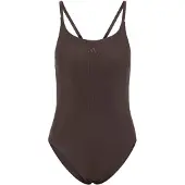 Adidas Sportbadpak 'Iconisea Ribbed Padded Thin Straps' bruin