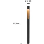 Louis Poulsen LED tuinpadverlichting - tuinlamp Flindt, zwart, Aluminium, Design, LED buitenlamp