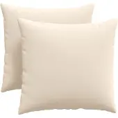 vidaXL Zitkussens 2 pcs Beige 45 x 45 cm Stof