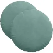 vidaXL Zitkussens 2 pcs Zeegroen Ø 40 x 13 cm Fluweel