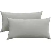 vidaXL Zitkussens 2 st Stof Lichtgrijs 80 x 40 cm