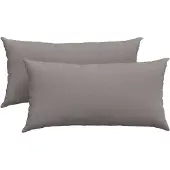 vidaXL Zitkussens 2 st Stof Taupe 80 x 40 cm