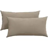 vidaXL Zitkussens 2 pcs Taupe 80 x 40 cm Stof