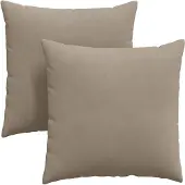 vidaXL Zitkussens 2 pcs Taupe 60 x 60 cm Stof