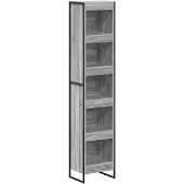 vidaXL Boekenkast 40 x 30 x 189,5 cm Bewerkt hout Grijs Sonoma