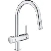 GROHE Minta - Keukenkraan met uittrekbare handdouche en stopkraan, chroom 31916000