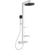 Ideal standard ALU+ - Doucheset met thermostaat, diameter 26 cm, 2 jets, zilver BD583SI