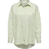 JDY Blouse 'JDYVESPER' pastelgroen / wit