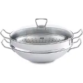 Fissler Wok Nanjing 35 cm Stoominzet