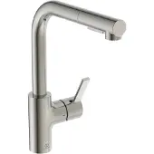 Ideal standard Gusto - Keukenkraan met uittrekbare vuistdouche, chroom BD420GN