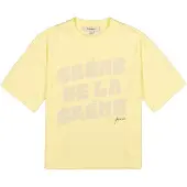 Garcia Shirt geel / donkerlila / zwart