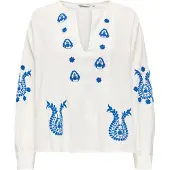 ONLY Blouse 'ONLMOON' donkerblauw / wit