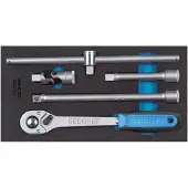 Gedore 1500 CT1-1993 T 2309106 Accessoires voor dopsleutels 1/2 (12.5 mm) 5-delig