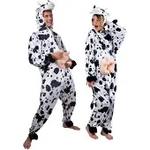 Boland Koeien kostuum - onesie - one size - volwassenen - koe - carnaval - dierenpak