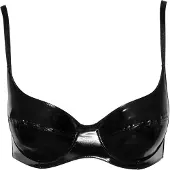 Black Level Vinyl Bra black 85D
