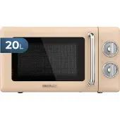 Cecotec 01704, Werkblad, Vrijstaande magnetron, 20 liter, 700 watt, Draaibaar, Beige