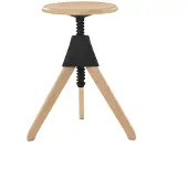 Magis Jerry – The Wild Bunch Draaibare Kruk Natural 7011 | Black 1754 C