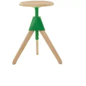 Magis Jerry – The Wild Bunch Draaibare Kruk Natural 7011 | Green 1783 C