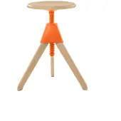 Magis Jerry – The Wild Bunch Draaibare Kruk Natural 7011 | Orange 1780 C