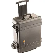 Peli Case 1560MNF Reiskoffer Groot zwart met mobiliteitskit zonder schuim