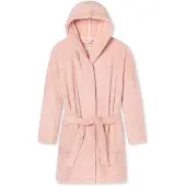 Schiesser Badjas kort ' Teddy Fleece ' rosé