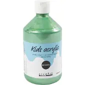 Packlinq Acrylverf Metallic, metallic, lichtgroen, 500 ml/ 1 fles